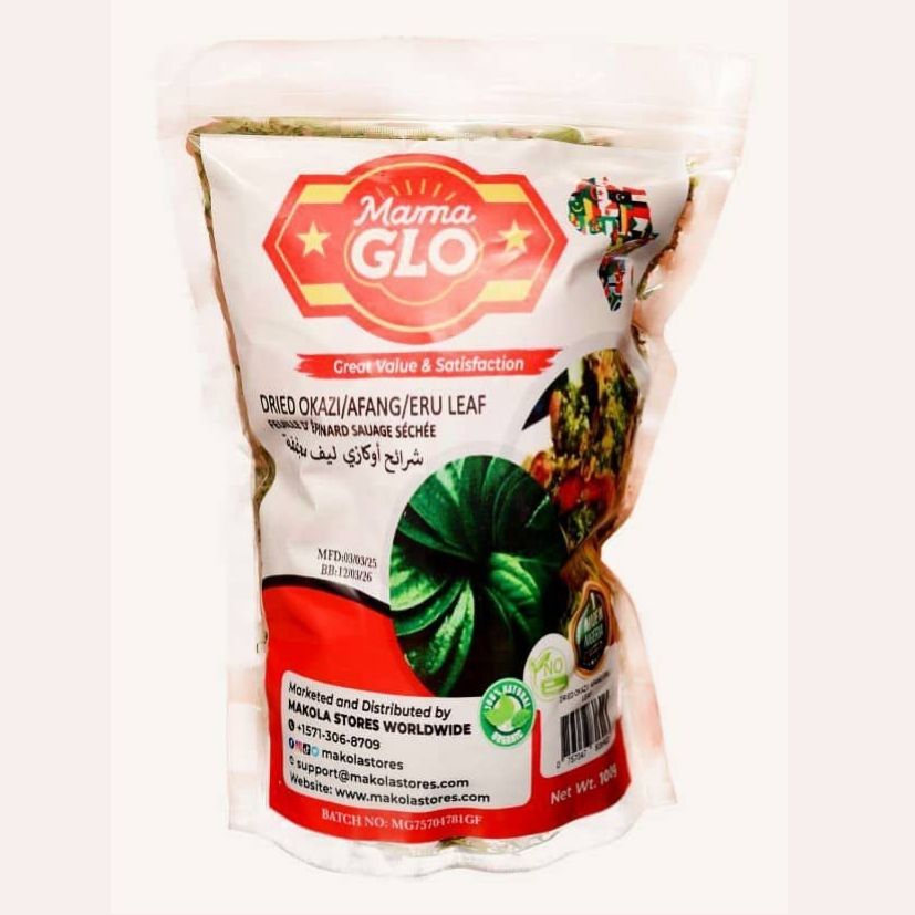 Mama Glo - Dried Okazi/Afang/Eru Leaf (100g) image 0